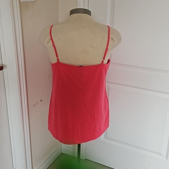Olsen Europe Ladies Organic Cotton Spaghetti Tank Top Large/ 14 Hot Pink - Picture 4 of 16